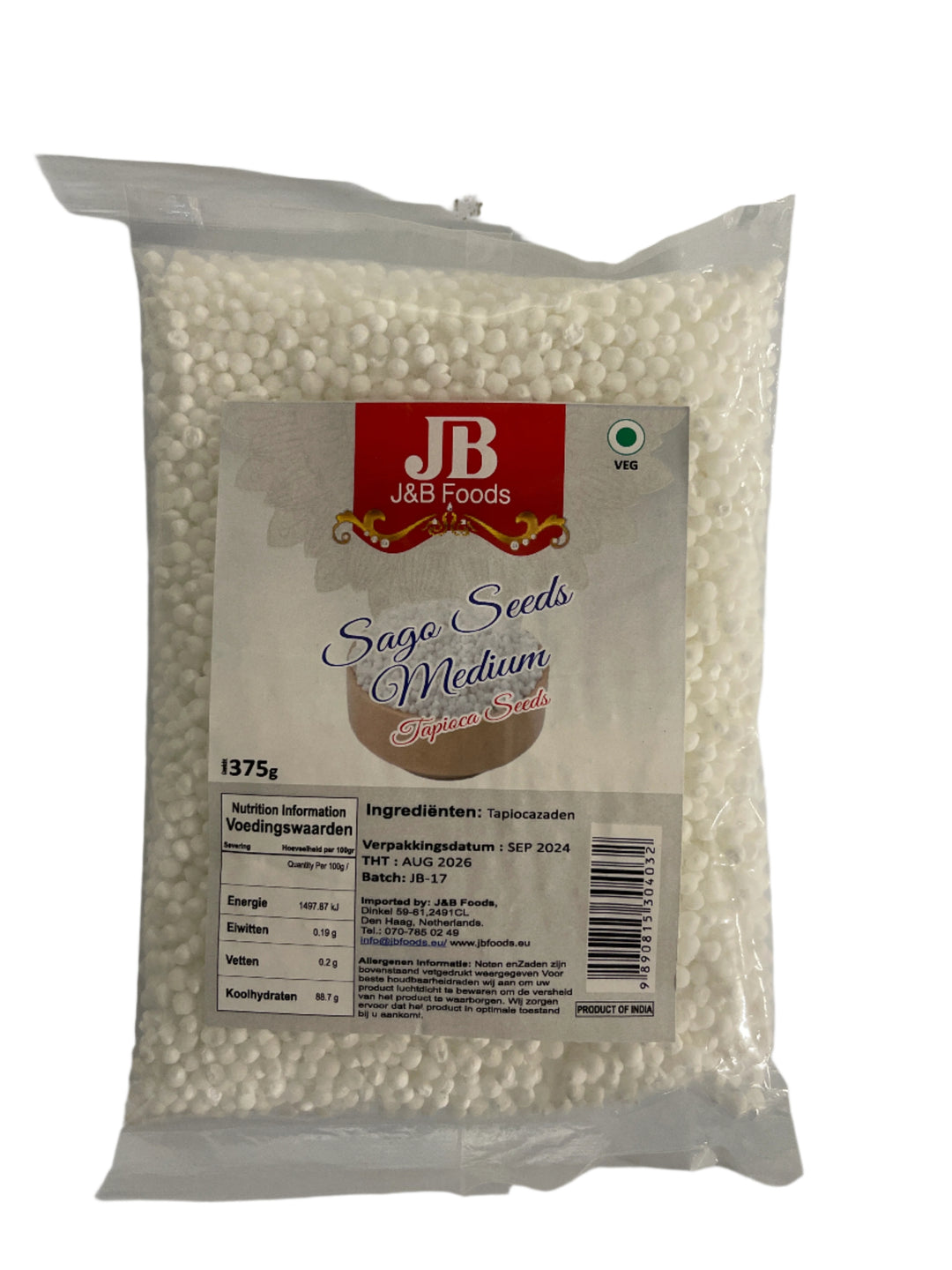 JB Sabudana/ Sago Seeds/Tapioca Pearls medium