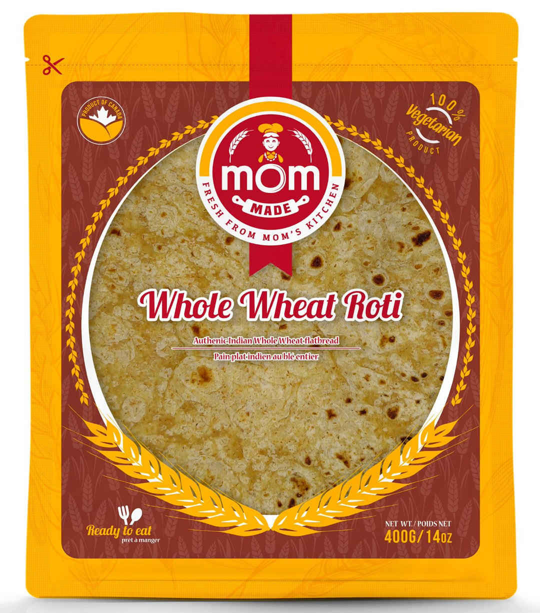 Moms Whole Wheat Roti ( Ready to Eat)