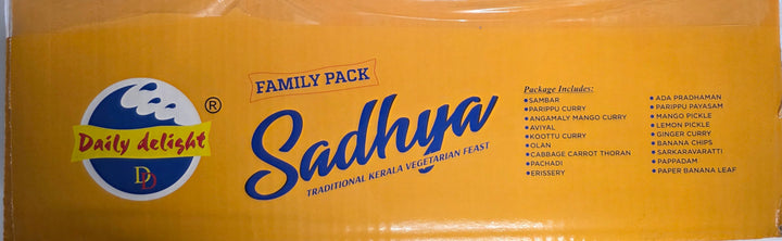 Daily Delight Family Pack Sadhya -Frozen ( available only for local deliveries and pickup)