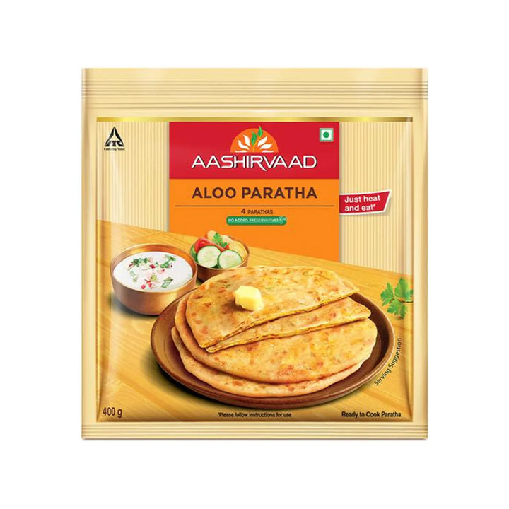 Aashirvaad Aloo Paratha | Frozen (Only for customers living in Amstelveen, Aalsmeer, Uithoorn, De Kwakel and Kudelstraat)