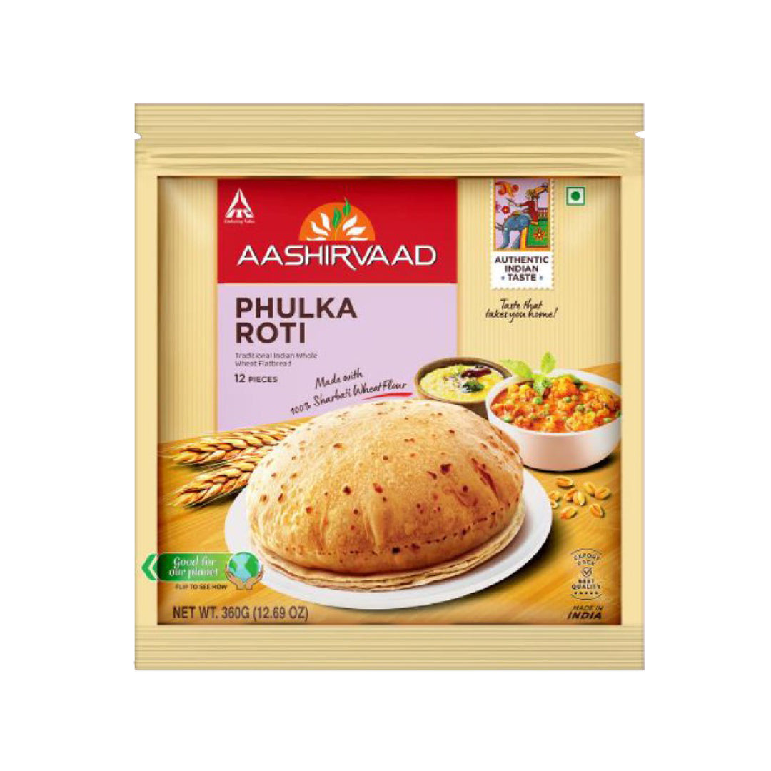 Aashirvaad Phulka Roti | Frozen  (1+1 free)(Only for customers living in Amstelveen, Aalsmeer, Uithoorn, De Kwakel and Kudelstraat)