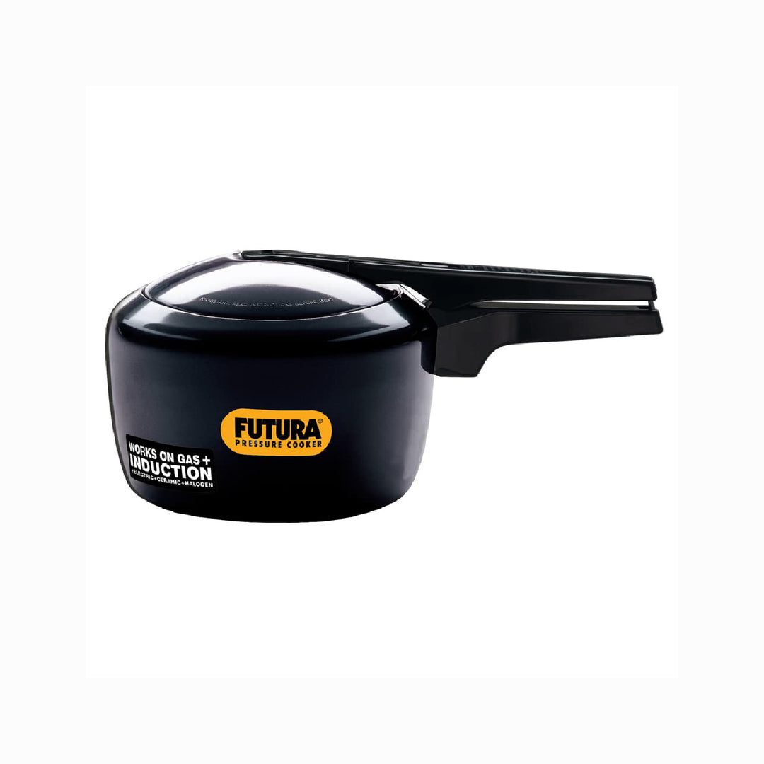 Hawkins Futura Black Pressure Cooker-induction - 3 Ltr | 5 Ltr (Gas and Induction friendly)