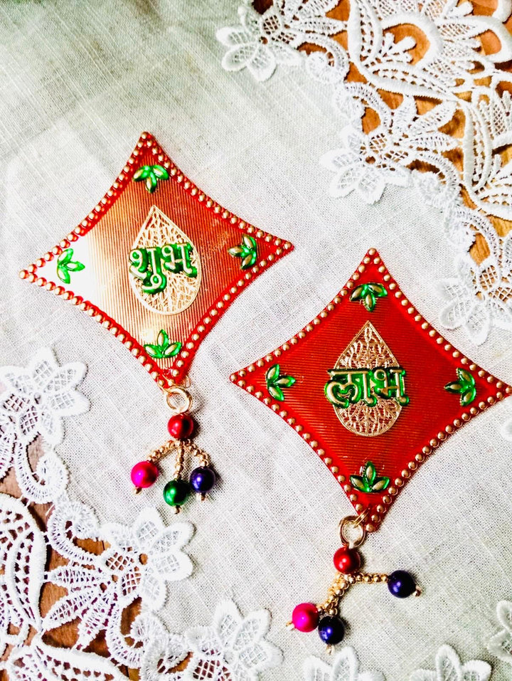 Festive Shubh Labh sticker( Pattern may vary from the image)