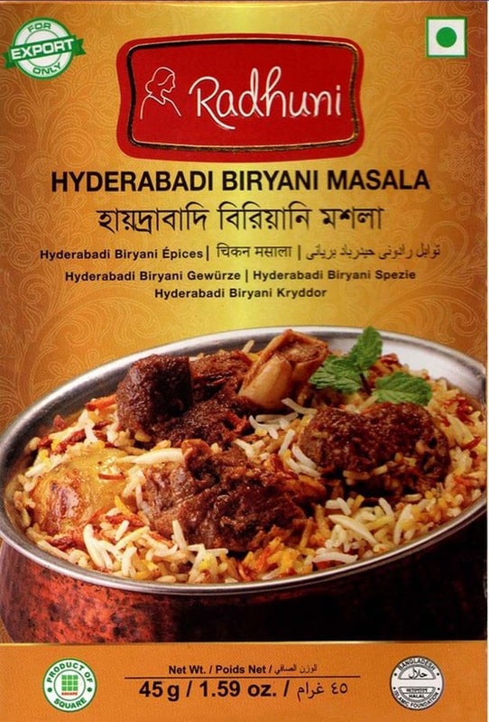 Radhuni Hyderabadi Biryani Masala