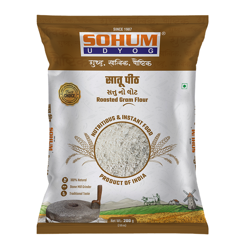 Sohum Sattu(Roasted gram)flour (1+1 free)